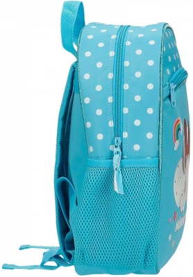 Ghiozdan fete clasa 0, Minnie Mouse Rainbow, bleu, Disney